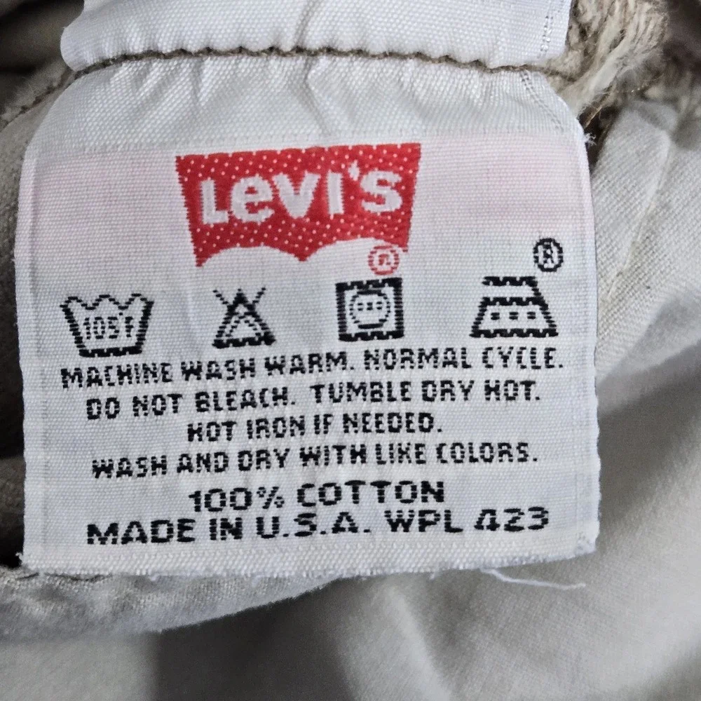 VINTAGE Levi's 501 Men Jeans 32X30 Brown Original Fit Straight Made In USA READ
